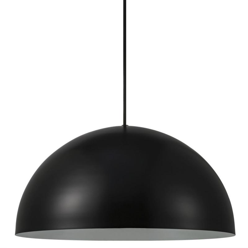 Pendelleuchte ELLEN Schwarz mit  Kuppelschirm 40cm Esstischbeleuchtung